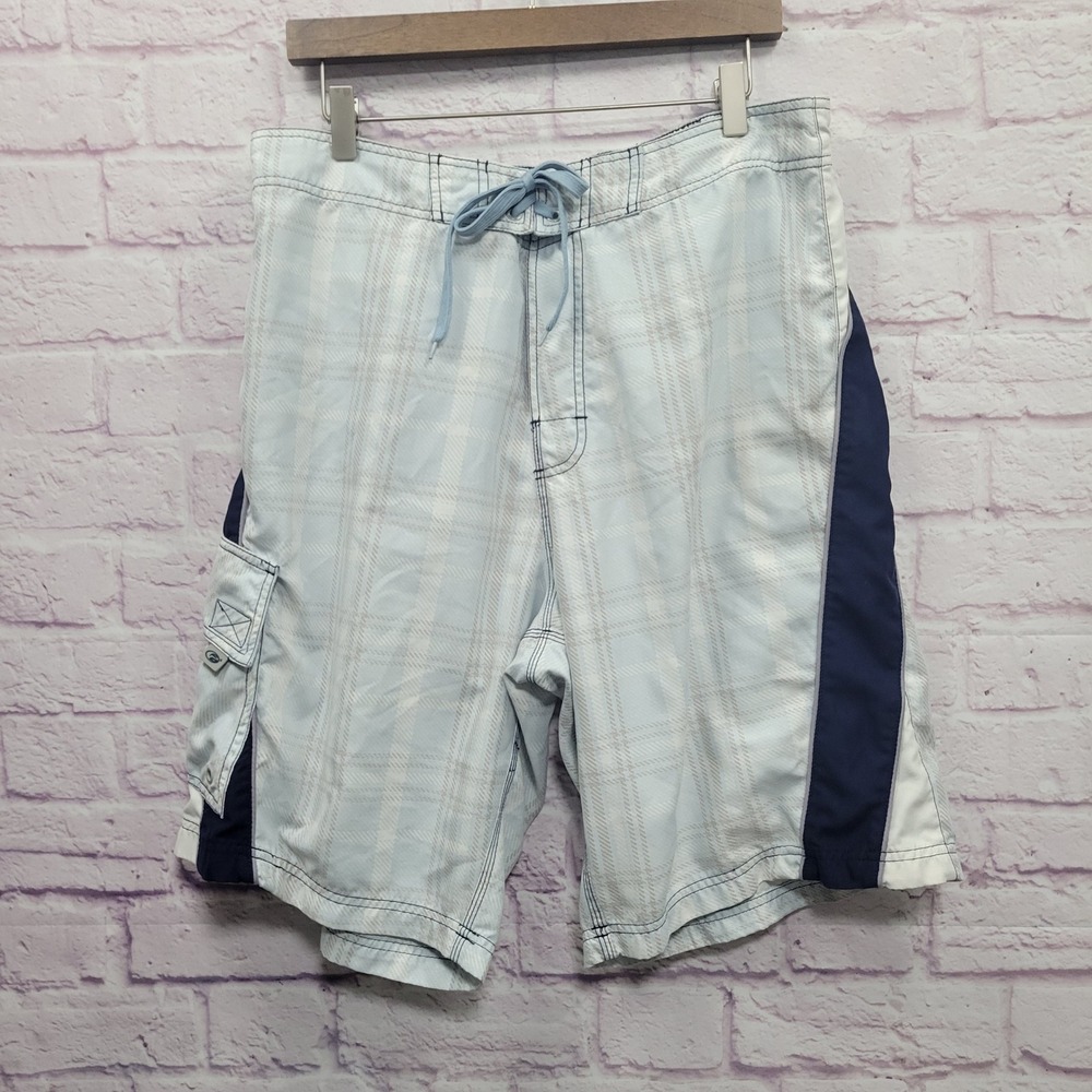 Point Zero Board Shorts Mens XL Pocket Surfer Swim Trunks Y2K Gorpcore Utility